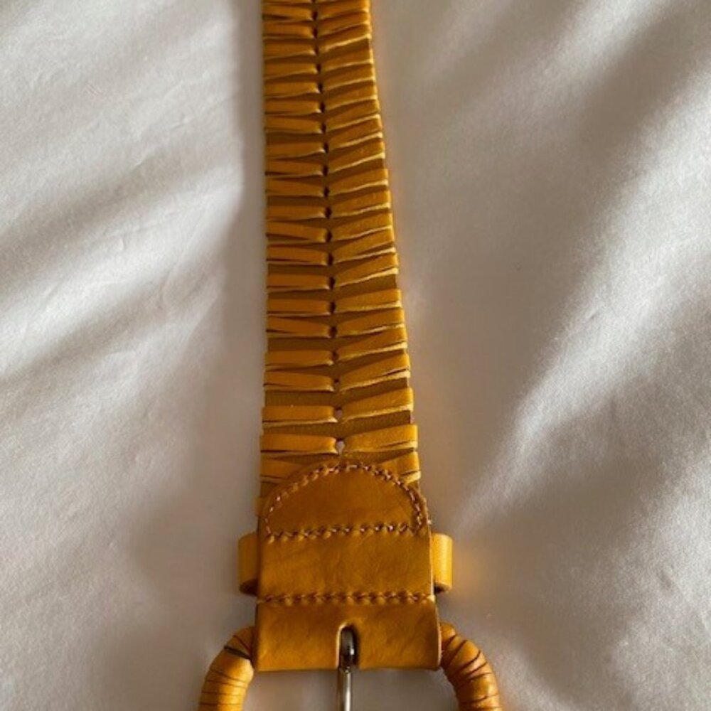 Adjustable Woven Leather Belt